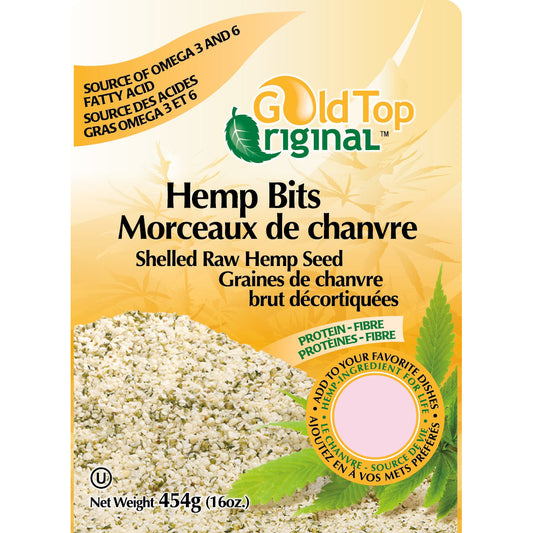 Gold Top Organic Hemp Bits