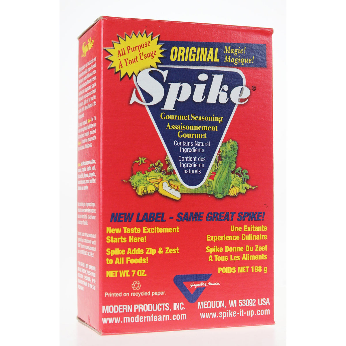 Spike Original All-Purpose Seasoning, 39 Herbs, Spices and Vegetables, 85g-2.2kg - 198g