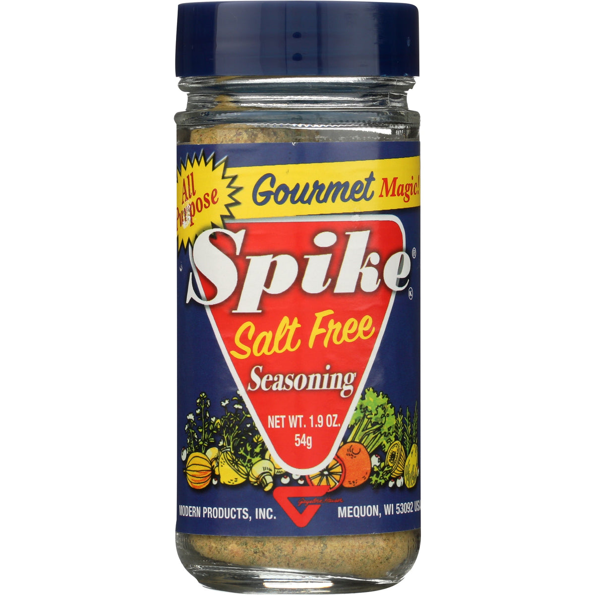 Spike Salt Free All-Purpose Seasoning, Herbs, Spices and Vegetables, 54g-255g - 54g Shaker