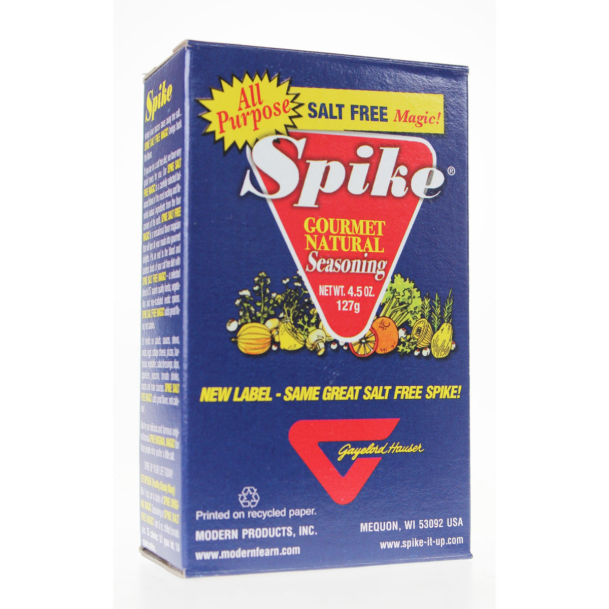 Spike Salt Free All-Purpose Seasoning, Herbs, Spices and Vegetables, 54g-255g - 127g