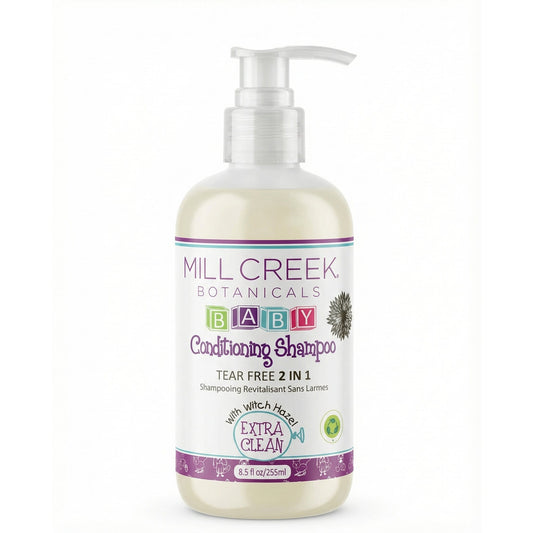 Mill Creek Baby Tear Free 2-in-1 Conditioning Shampoo with Organic Aloe and Witch Hazel, 255ml