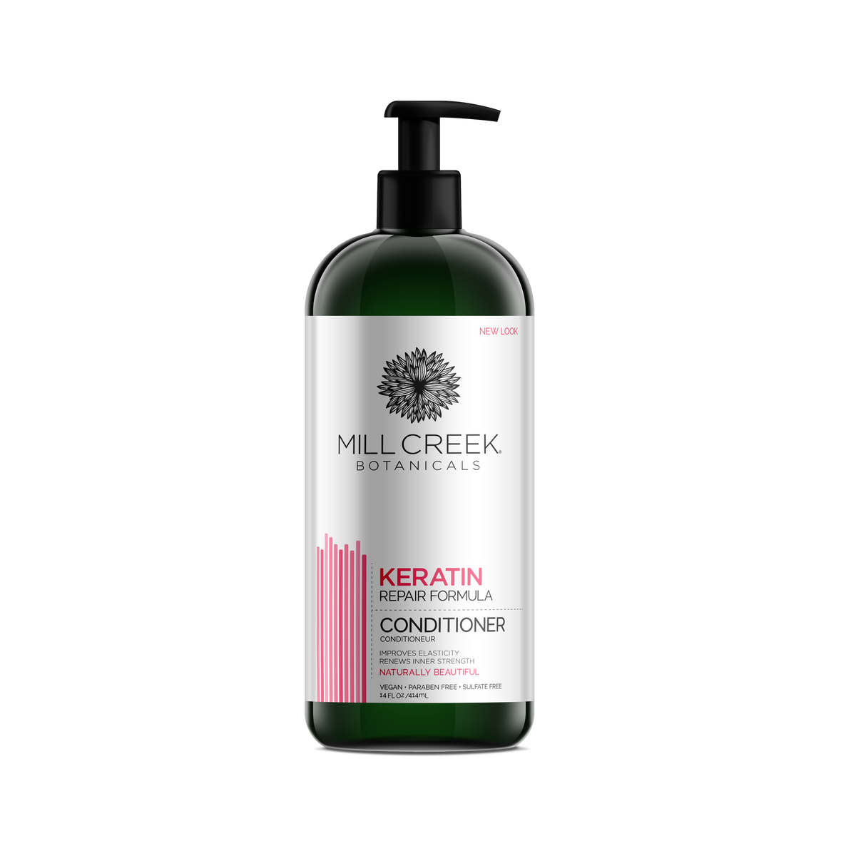 Mill Creek Keratin Conditioner, Repair Formula with Keratin and Argan Oil, 414ml