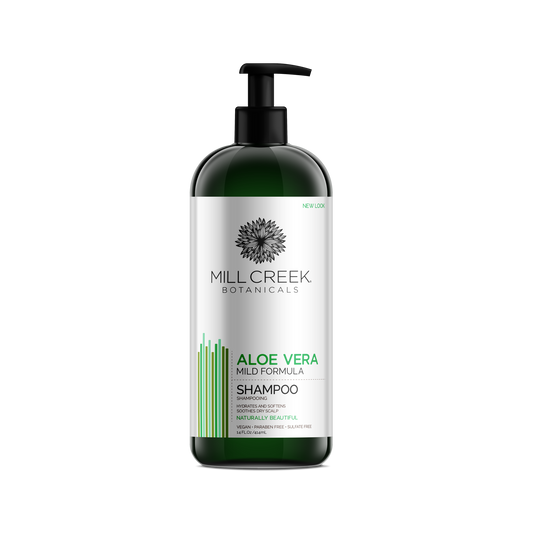Mill Creek Aloe Vera Shampoo, Mild Formula with Organic Aloe Vera and Vitamin E, 414ml