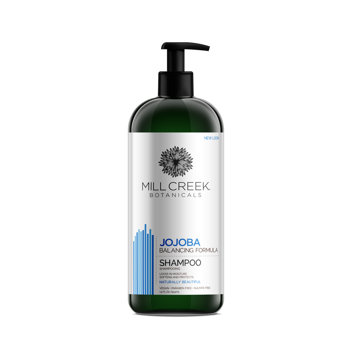 Mill Creek Jojoba Shampoo, Balancing Formula with Jojoba and Argan Oil, 414ml