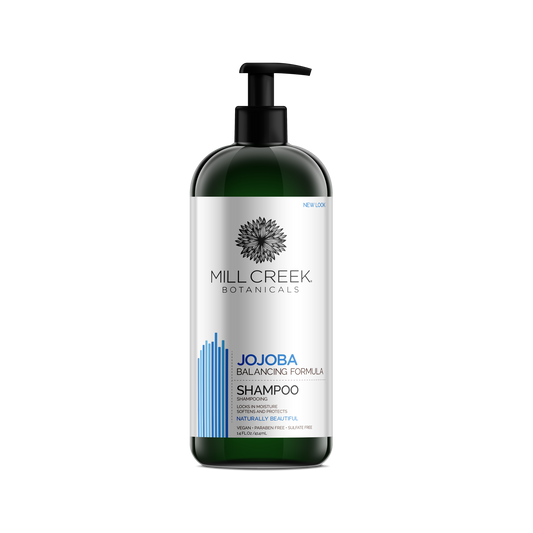 Mill Creek Jojoba Shampoo, Balancing Formula with Jojoba and Argan Oil, 414ml