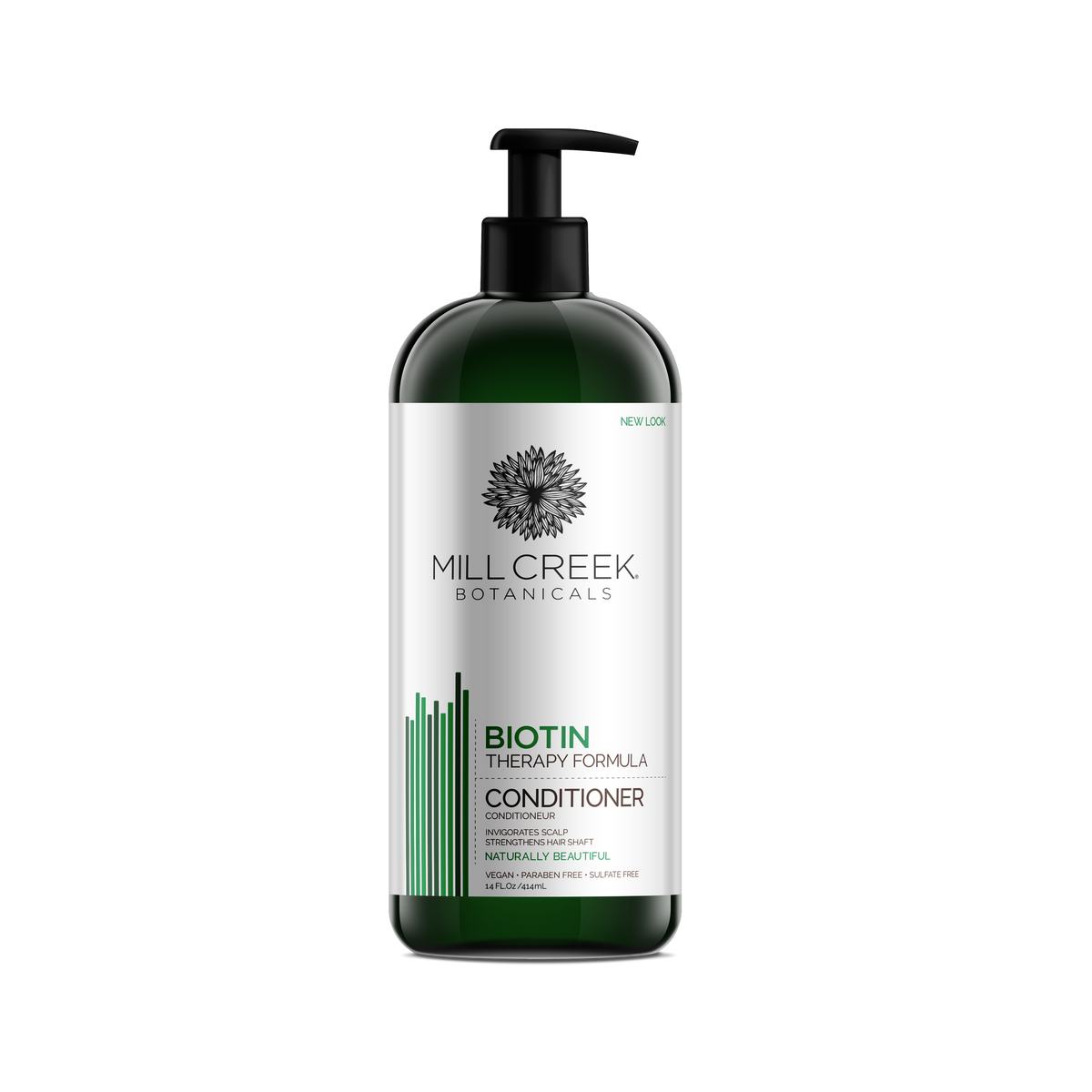 Mill Creek Biotin Conditioner, Therapy Formula with Biotin and Peppermint, 414ml-950ml - 414 ml