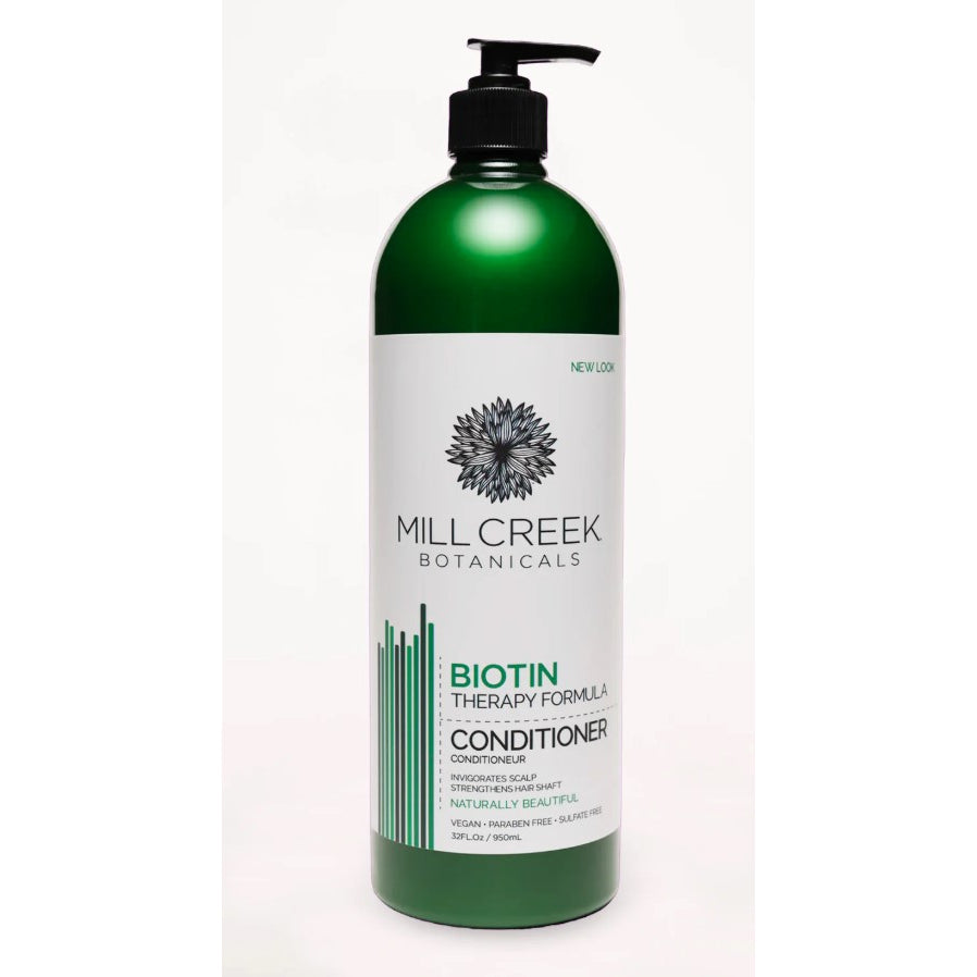 Mill Creek Biotin Conditioner, Therapy Formula with Biotin and Peppermint, 414ml-950ml - 950 ml