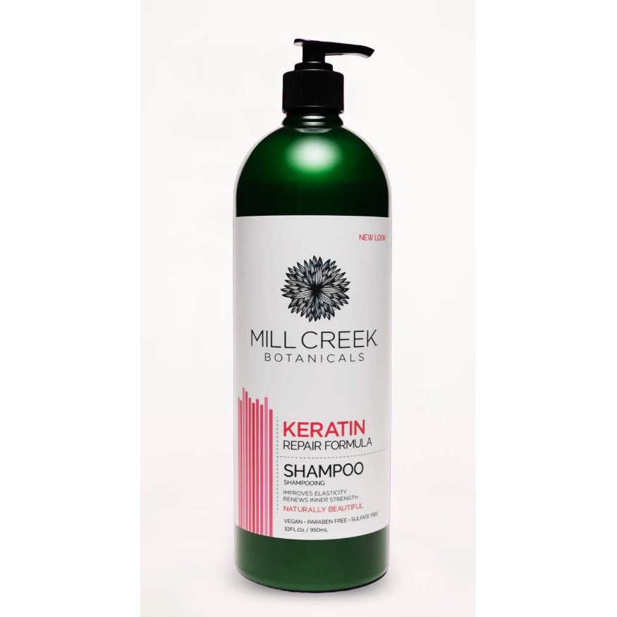 Mill Creek Keratin Shampoo, Repair Formula with Keratin and Argan Oil, 414ml-950ml - 950 ml