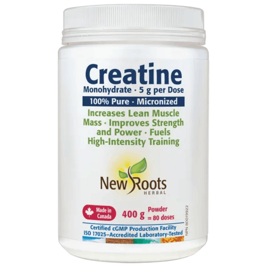 400g Unflavoured | New Roots Creatine Monohydrate Powder