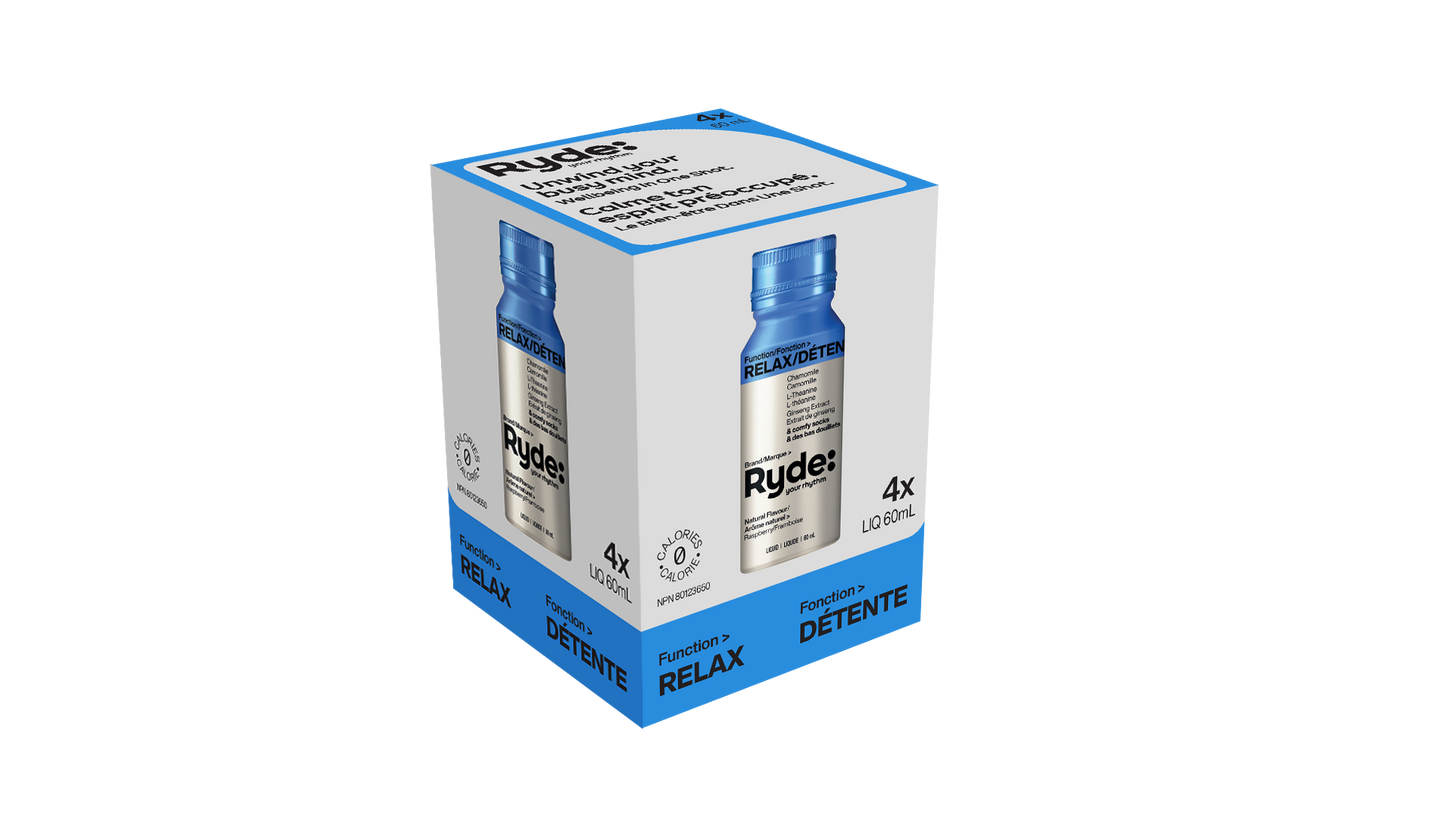 Ryde Relax Shot, 4-Pack