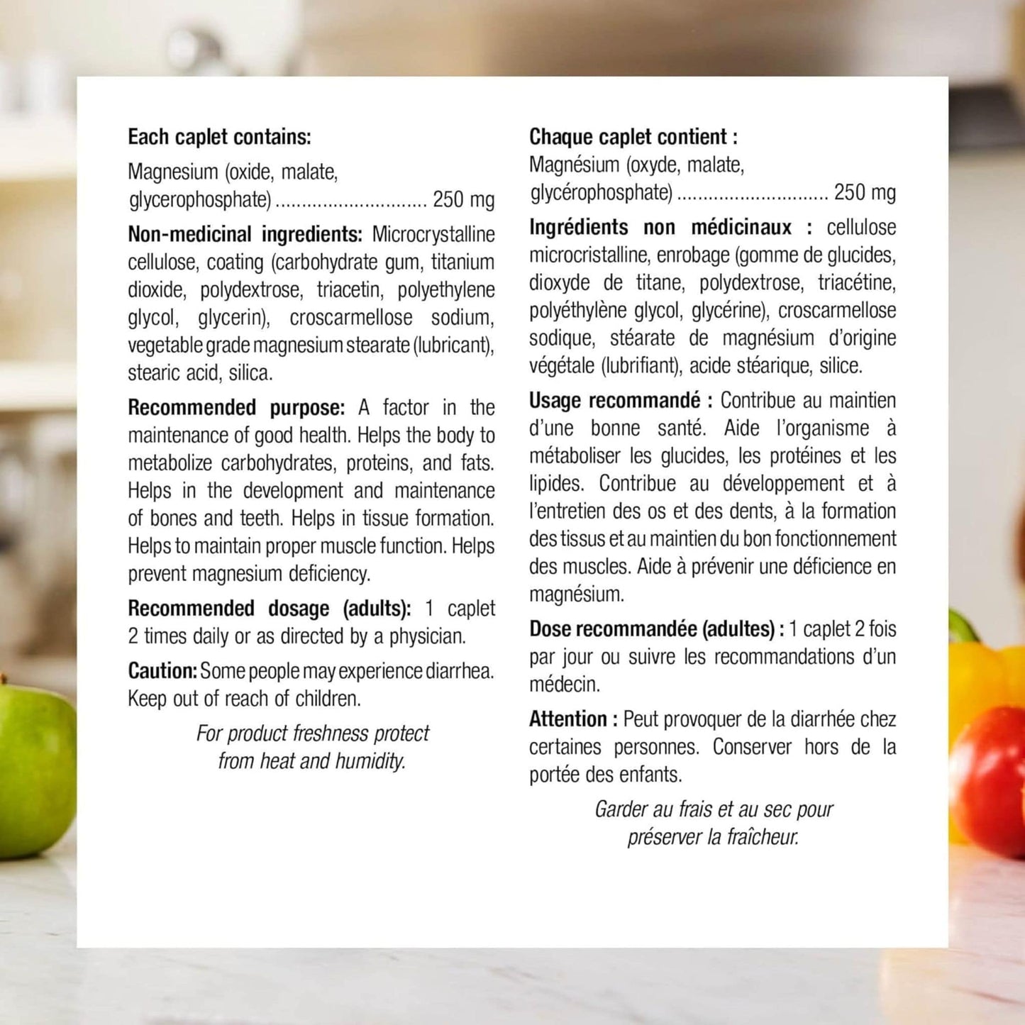 210 Caplets | Webber Naturals Magnesium 250mg