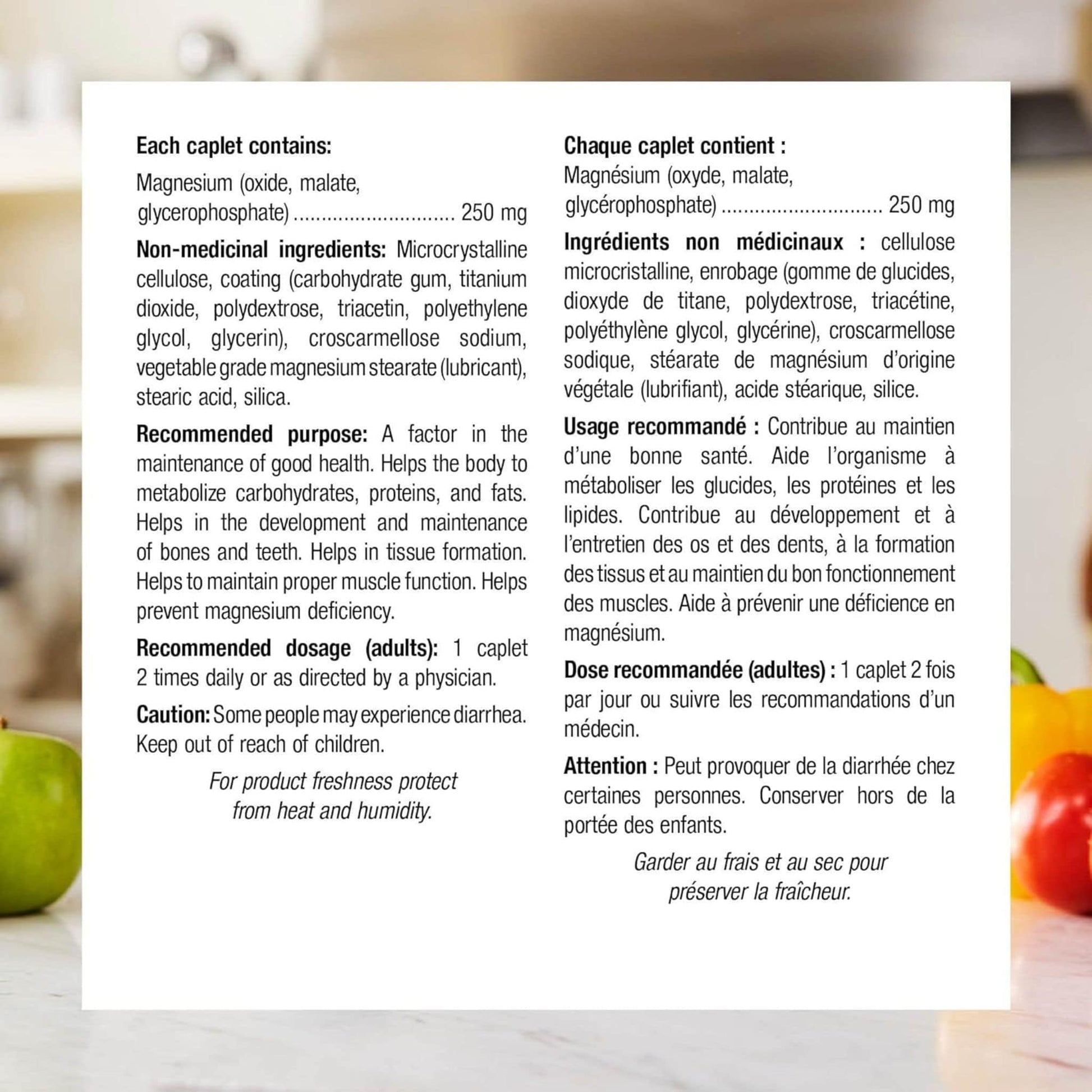 210 Caplets | Webber Naturals Magnesium 250mg