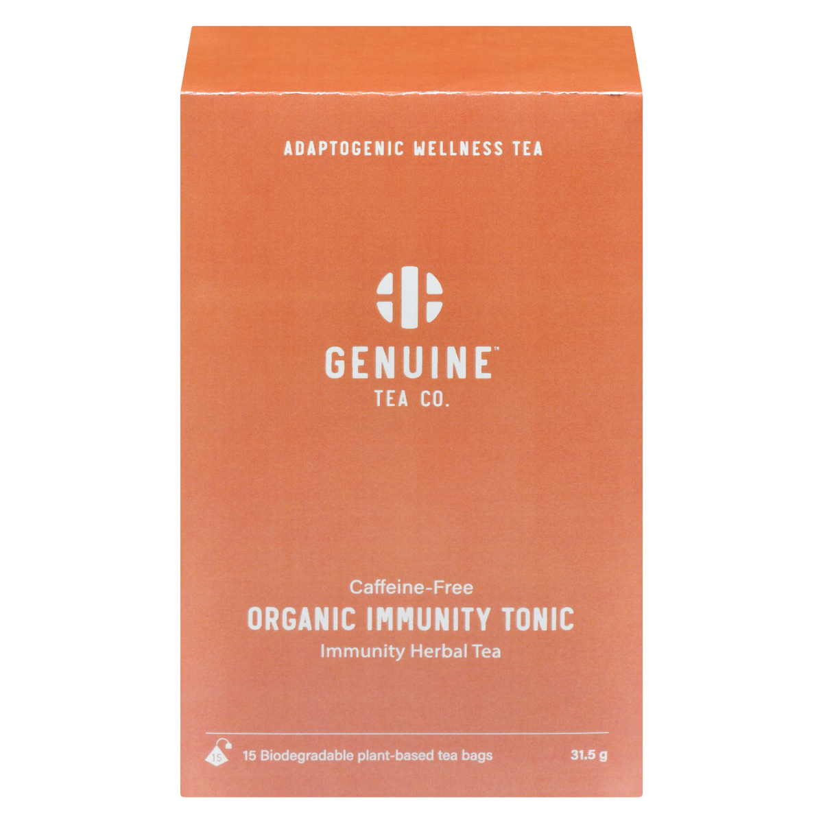 Genuine Tea Organic Immunity Tonic, 15 pyramid tea bags