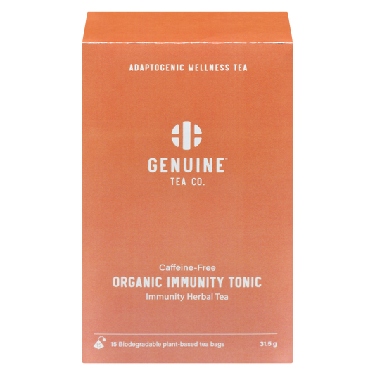 Genuine Tea Organic Immunity Tonic, 15 pyramid tea bags