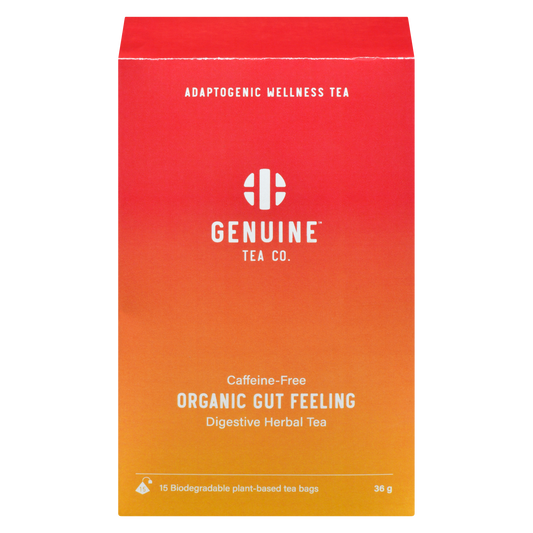 Genuine Tea Organic Gut Feeling, 15 pyramid tea bags