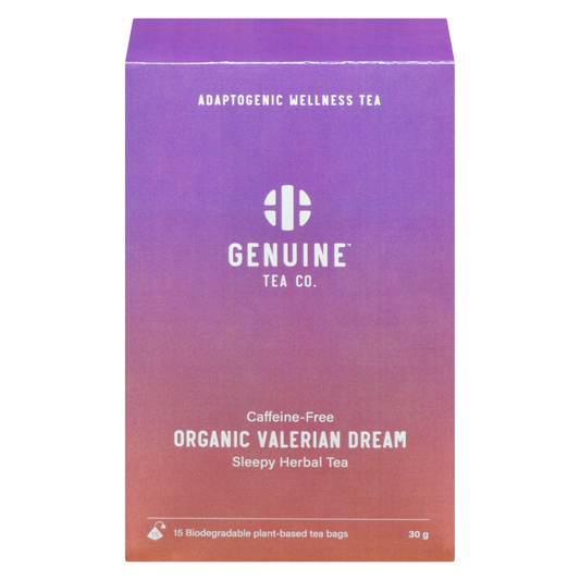 Genuine Tea Organic Valerian Dream, 15 pyramid tea bags