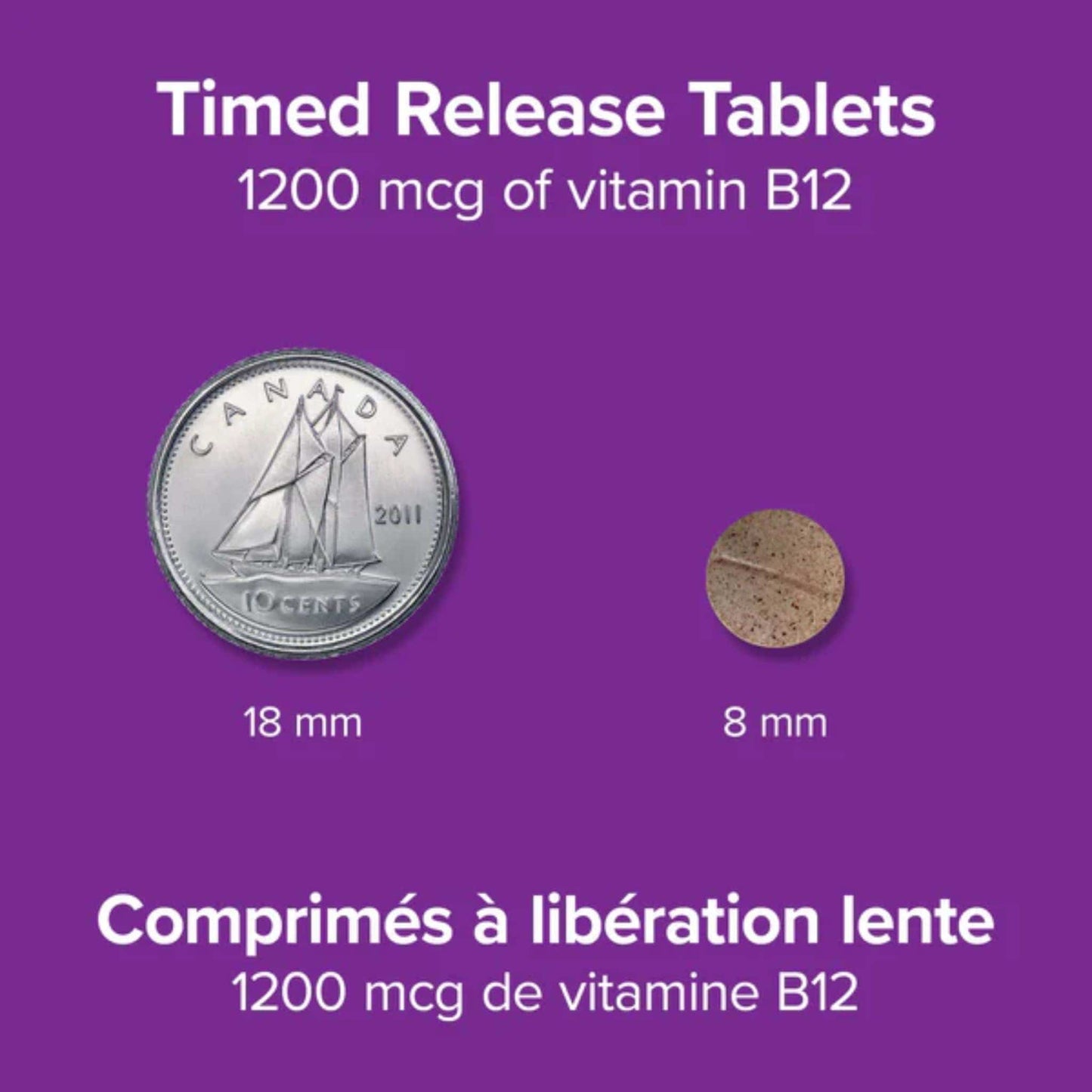 80 Tablets | Webber Naturals Vitamin B12 Timed Release 1200mcg Methycobalamin
