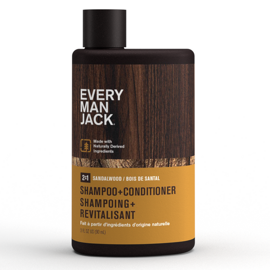 Every Man Jack 2-in-1 Shampoo + Conditioner Travel Flask