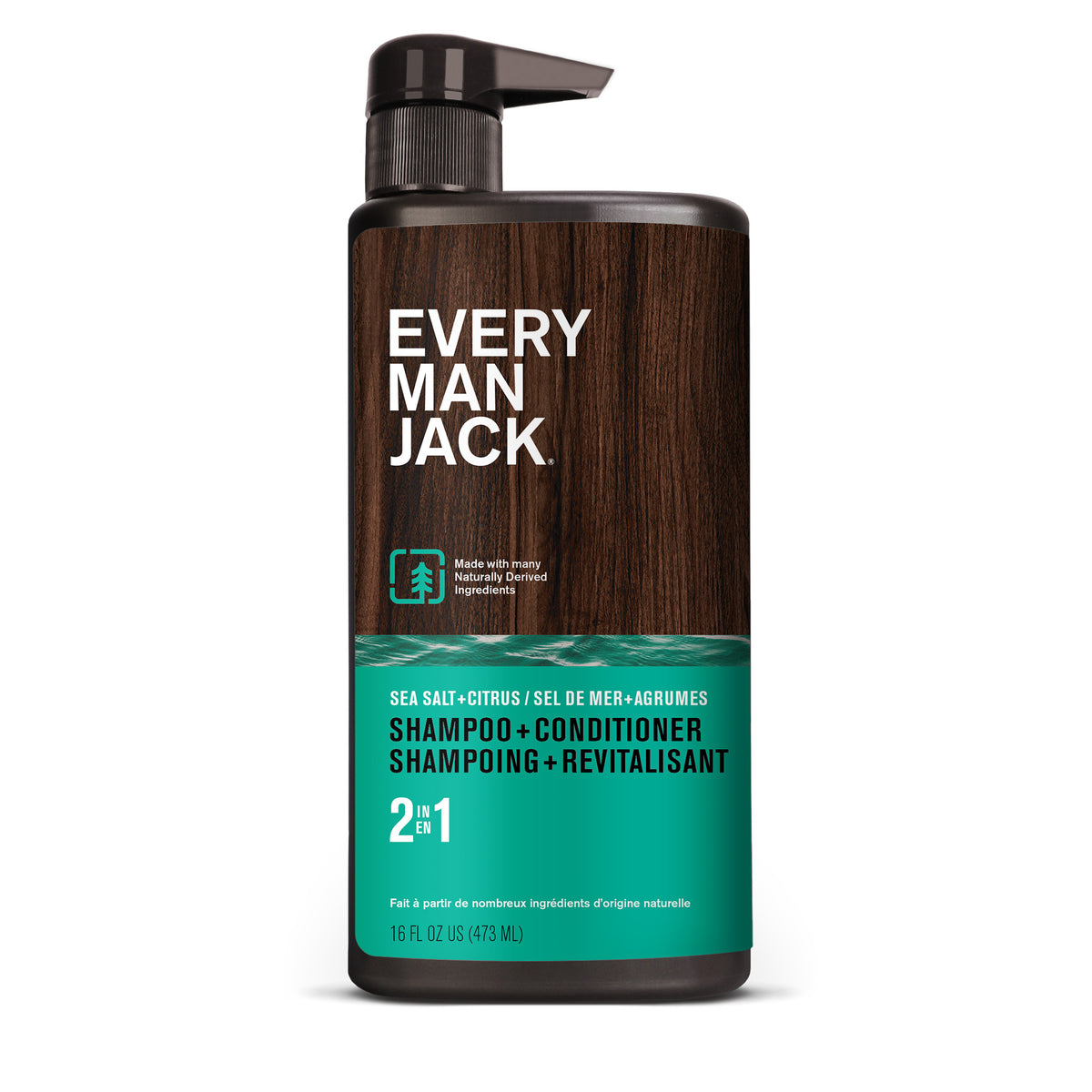 Every Man Jack 2-in-1 Shampoo + Conditioner, Sea Salt