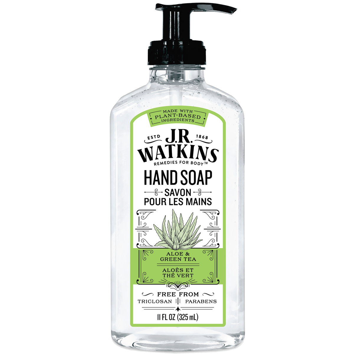 J.R. Watkins Liquid Hand Soap Aloe & Green Tea