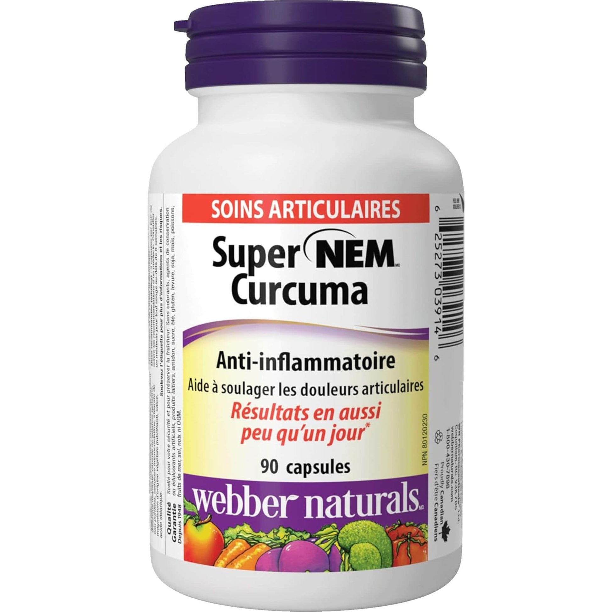 90 Capsules | Webber Naturals Super NEM Turmeric