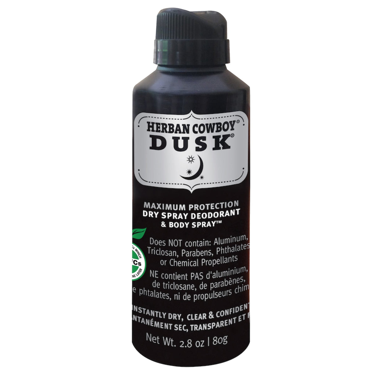 Herban Cowboy Dry Deodorant & Body Spray, Dusk