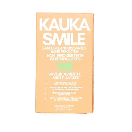 Kauka Smile Peroxide-Free Teeth Whitening Strips, 28 Strips (14 Treatments)