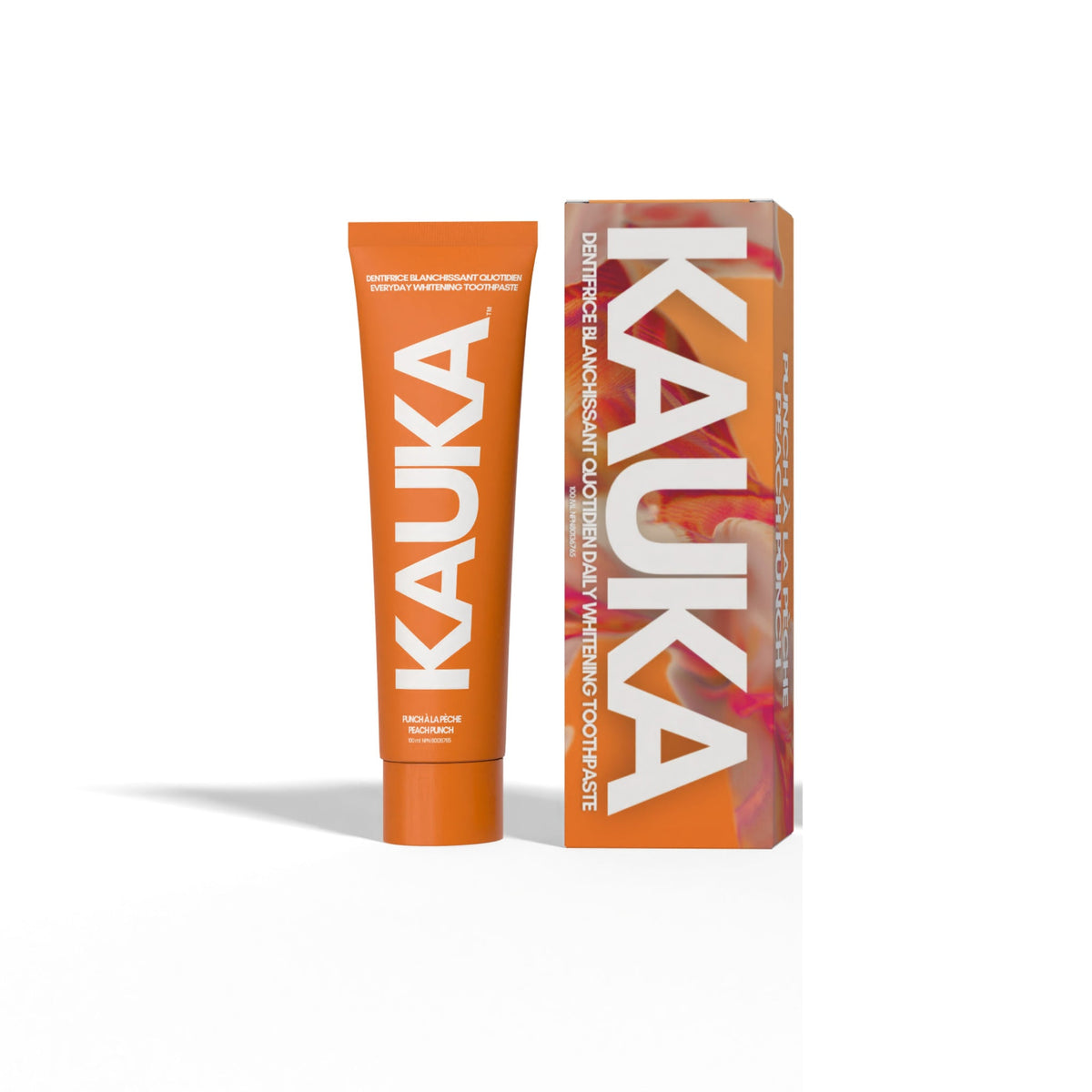 Kauka Smile Everyday Whitening Toothpaste with Fluoride, Peroxide-Free, 3 Flavours, 100ml - Peach Punch