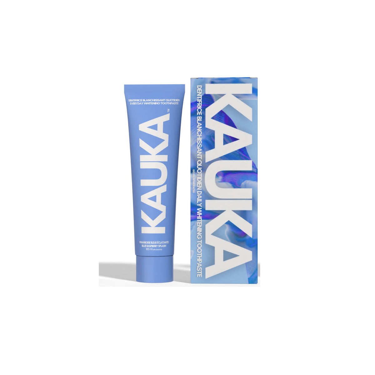 Kauka Smile Everyday Whitening Toothpaste with Fluoride, Peroxide-Free, 3 Flavours, 100ml - Blue Raspberry