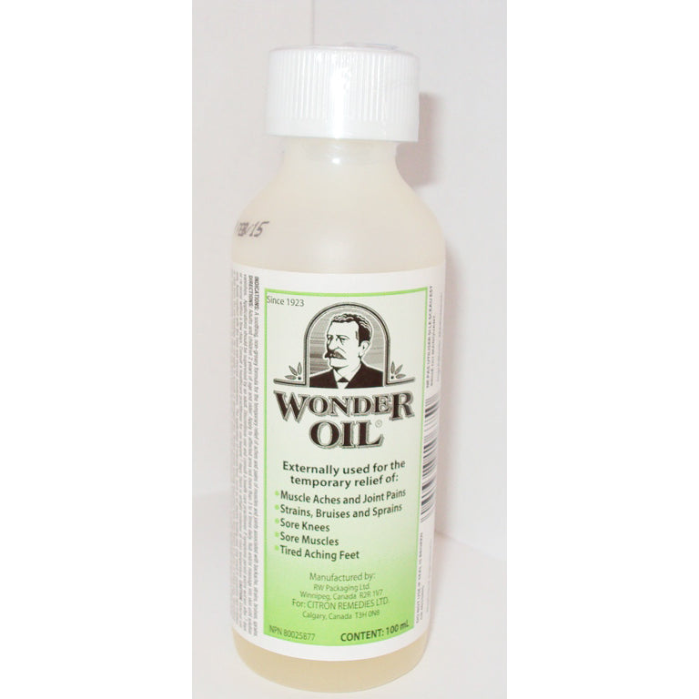 Wonder Oil Pain Relief Liquid with Menthol and Clove Oil, for Muscle and Joint Pain, Strains, Sprains and Tired Aching Feet, 100ml or 250ml - 100ml