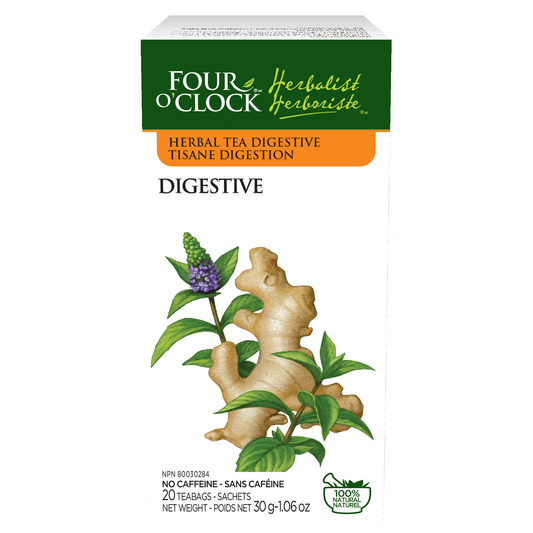Four O'Clock Digestive Herbal Tea, 20 tea bags