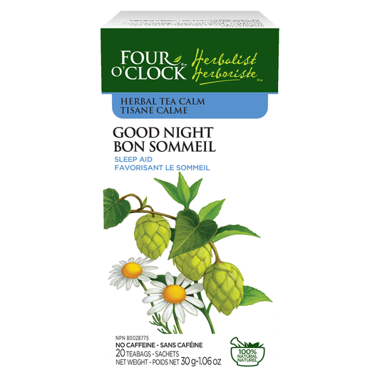 Four O'Clock Good Night Herbal Tea, 20 tea bags