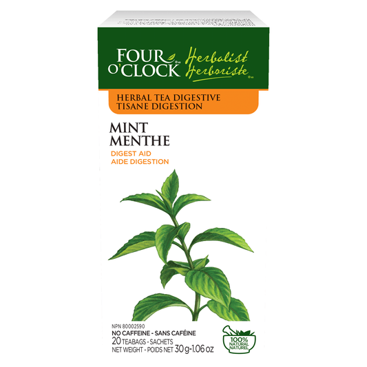 Four O'Clock Mint Herbal Tea, 20 tea bags