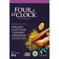 Four O'Clock Turmeric Cinnamon Organic Herbal Tea, 16 tea bags