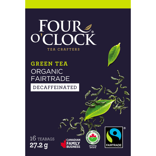 Four O'Clock Decaf Green Tea Chai Organic Tea, 16 tea bags