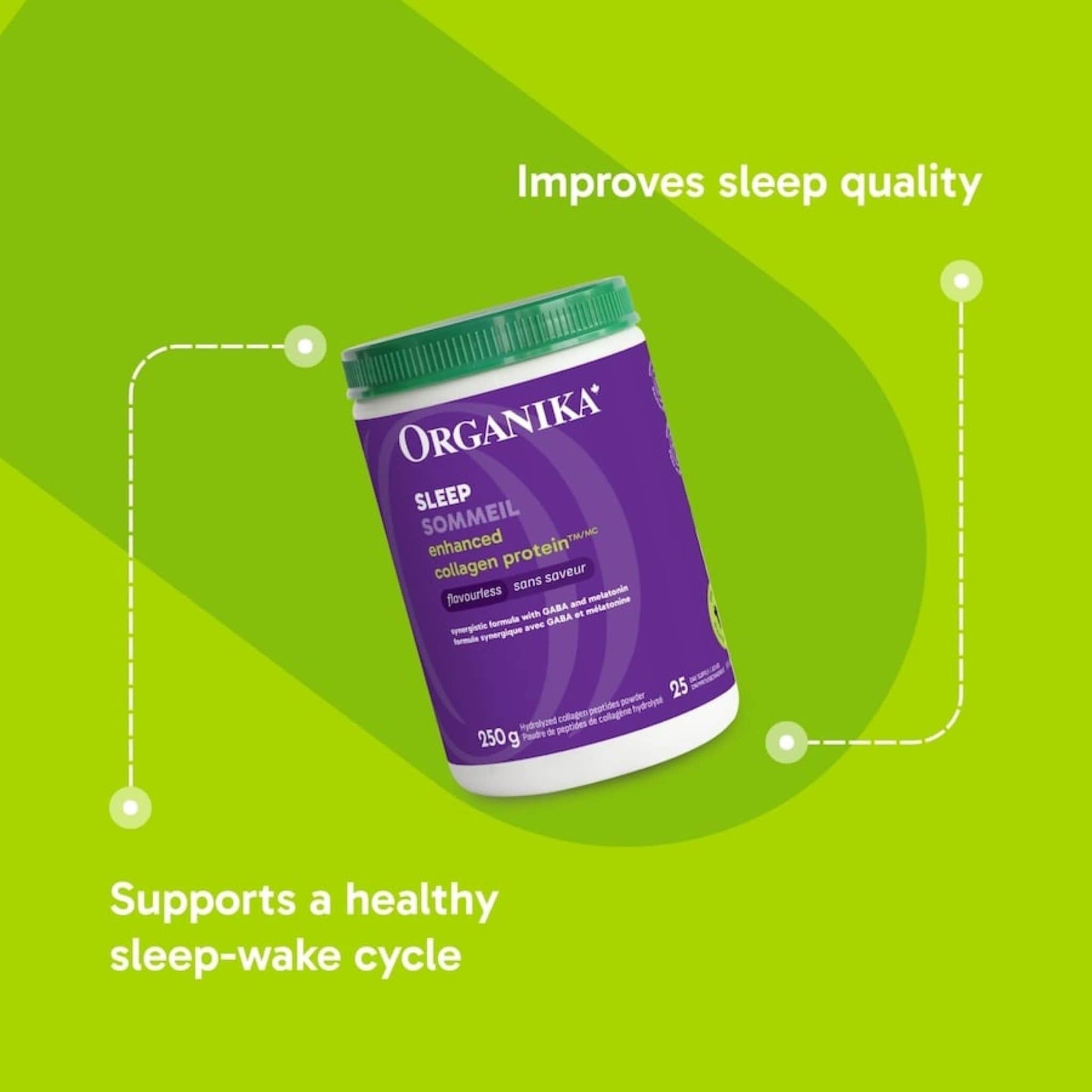 Unflavoured, 250g | Organika Sleep Enhanced Collagen Protein Powder