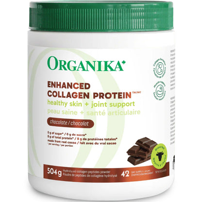 Organika Enhanced Collagen Powder (100% flavourless hydrolyzed collagen peptides), 250-500g