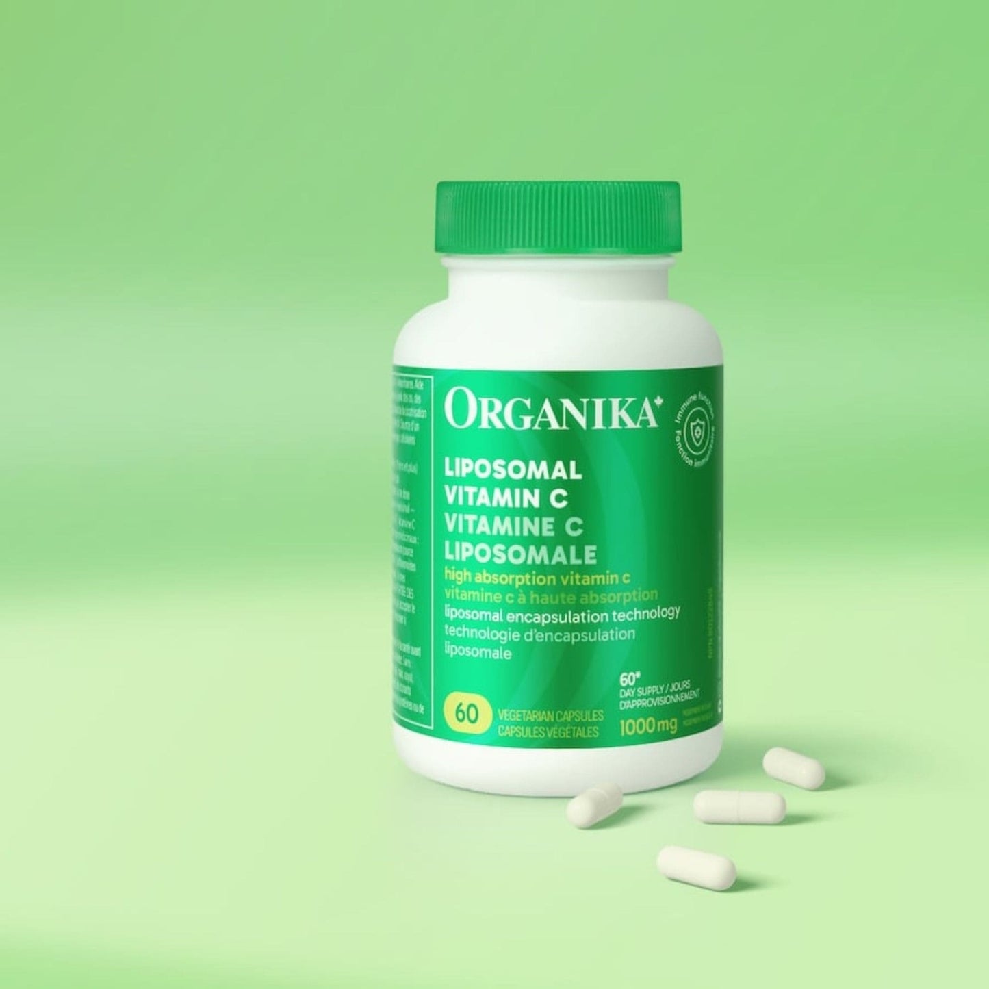 60 Vegetarian Capsules | Organika Lipomosal Vitamin C