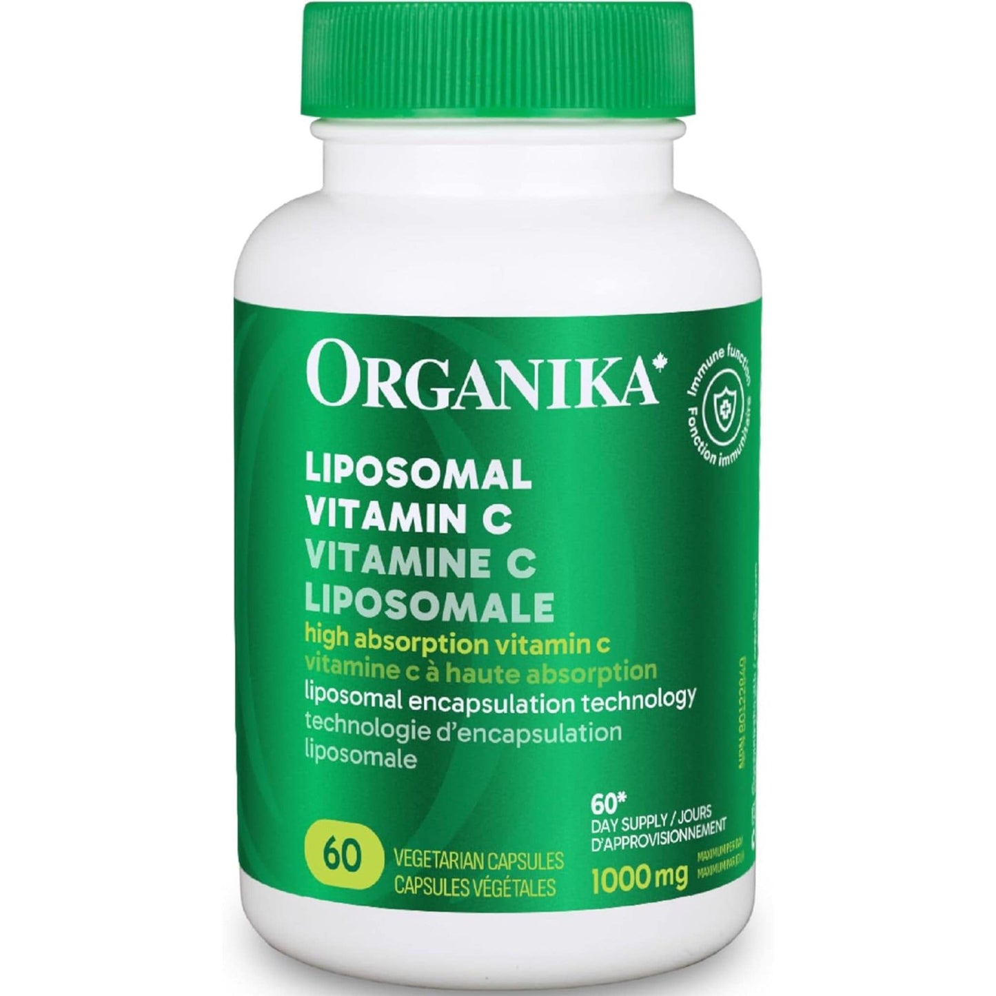 60 Vegetarian Capsules | Organika Lipomosal Vitamin C