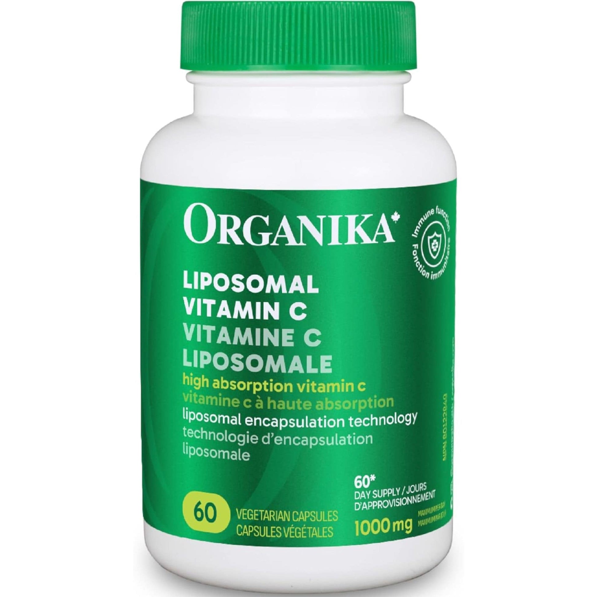 60 Vegetarian Capsules | Organika Lipomosal Vitamin C