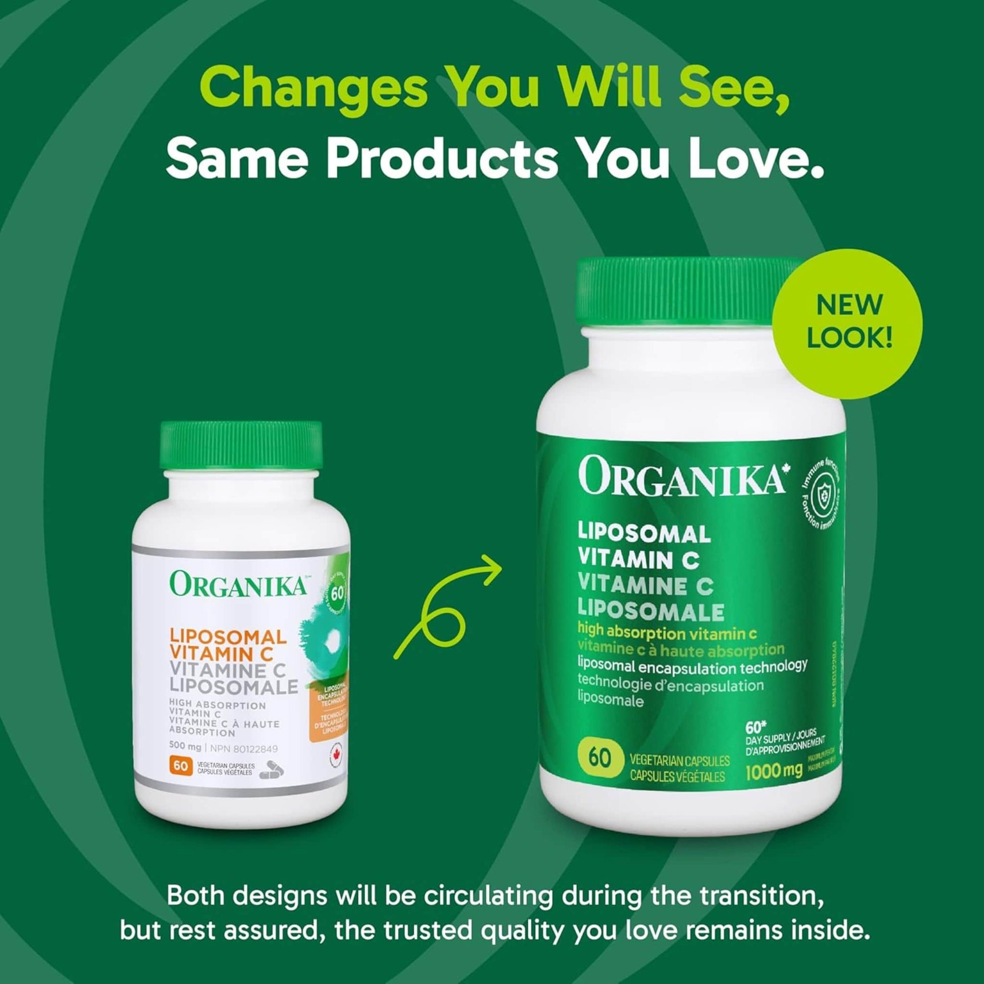 60 Vegetarian Capsules | Organika Lipomosal Vitamin C