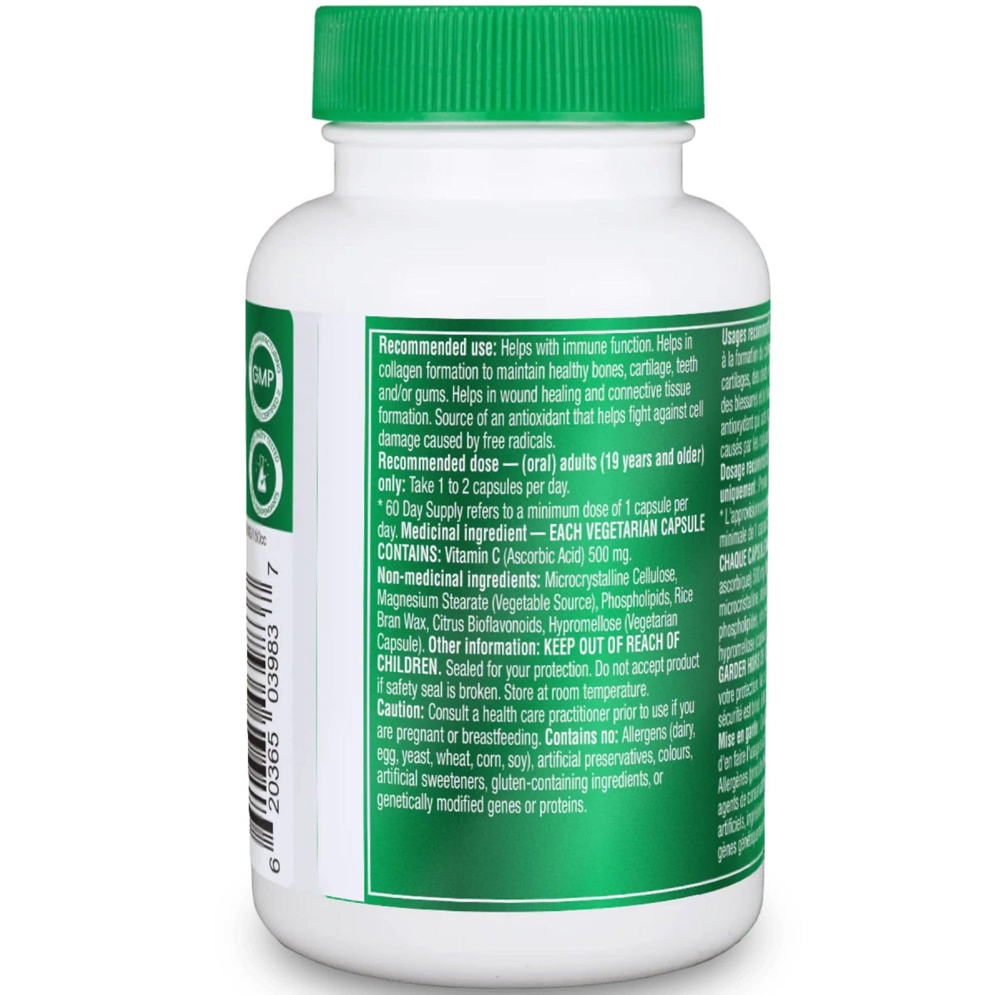 60 Vegetarian Capsules | Organika Lipomosal Vitamin C