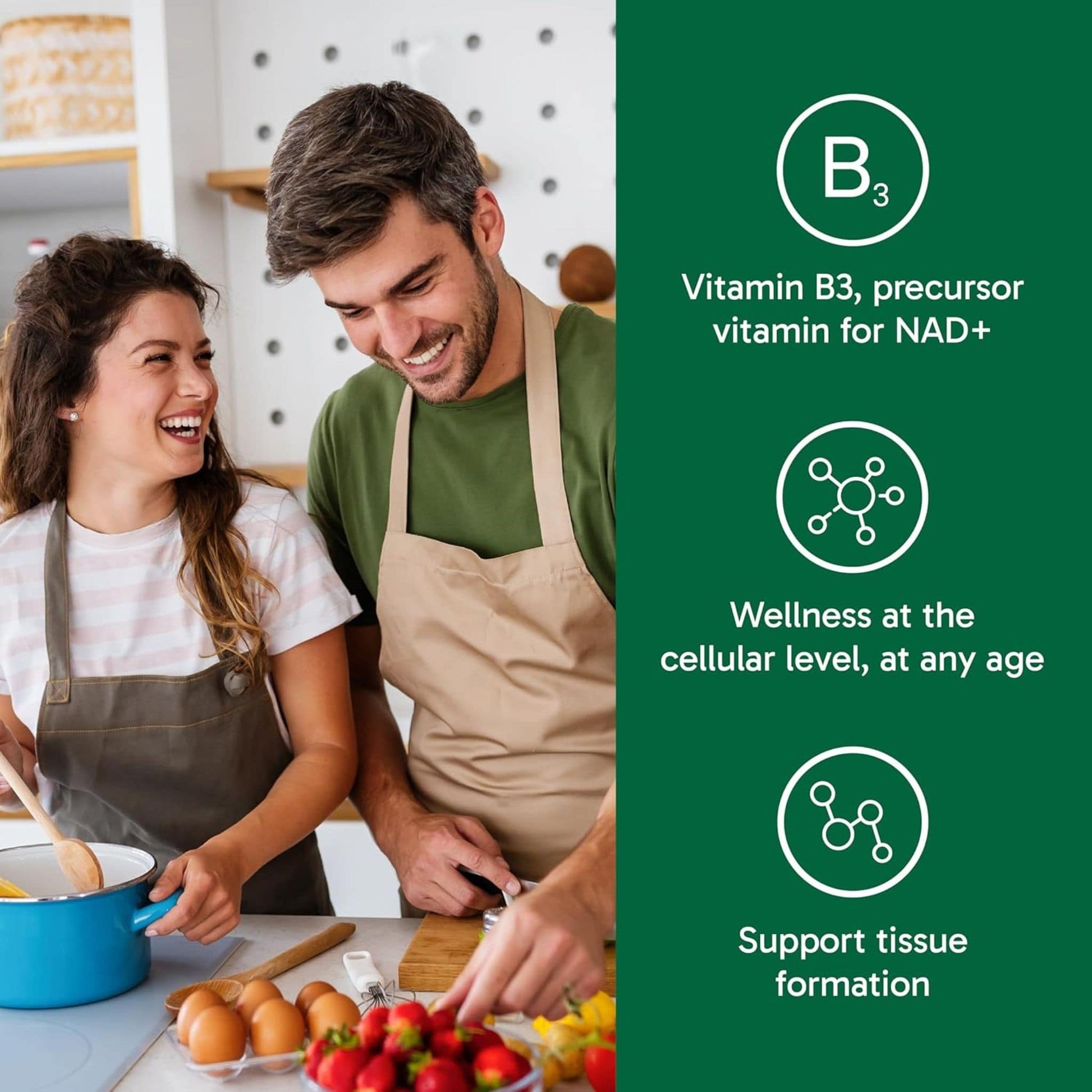 60 Vegetarian Capsules | Organika NAD+Booster 789 mg