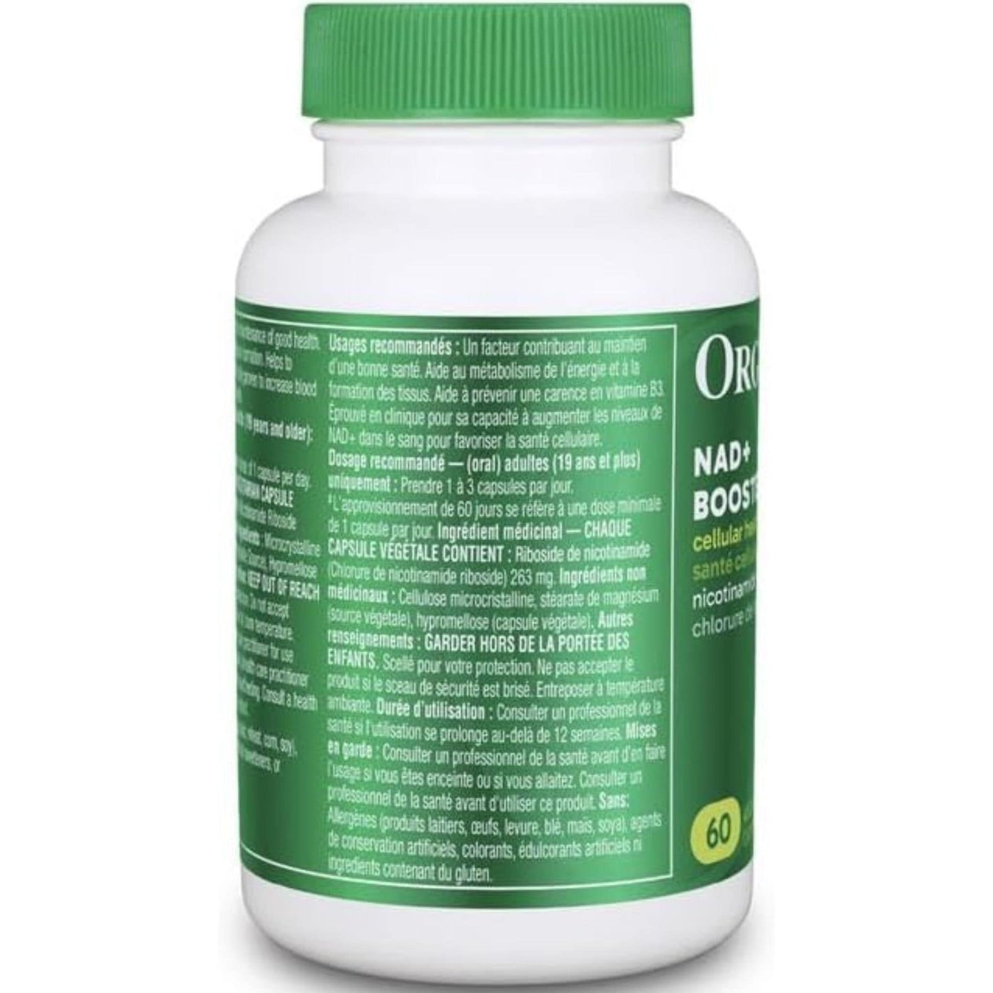 60 Vegetarian Capsules | Organika NAD+Booster 789 mg