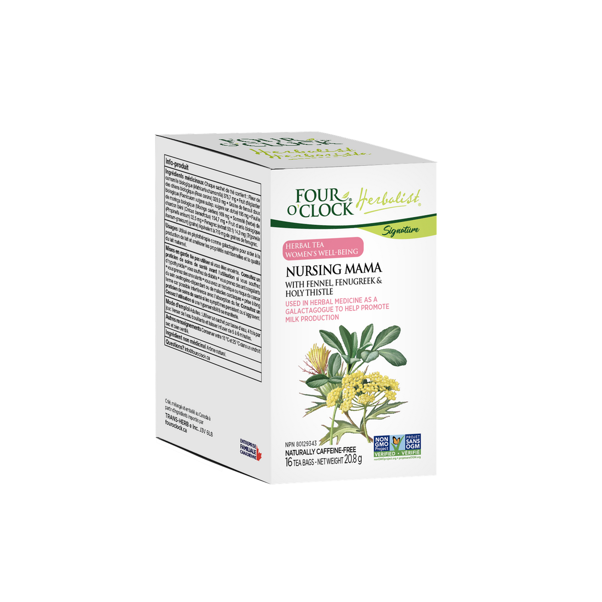 Four O'Clock Herbalist Nursing Mama Herbal Tea, 20 tea bags