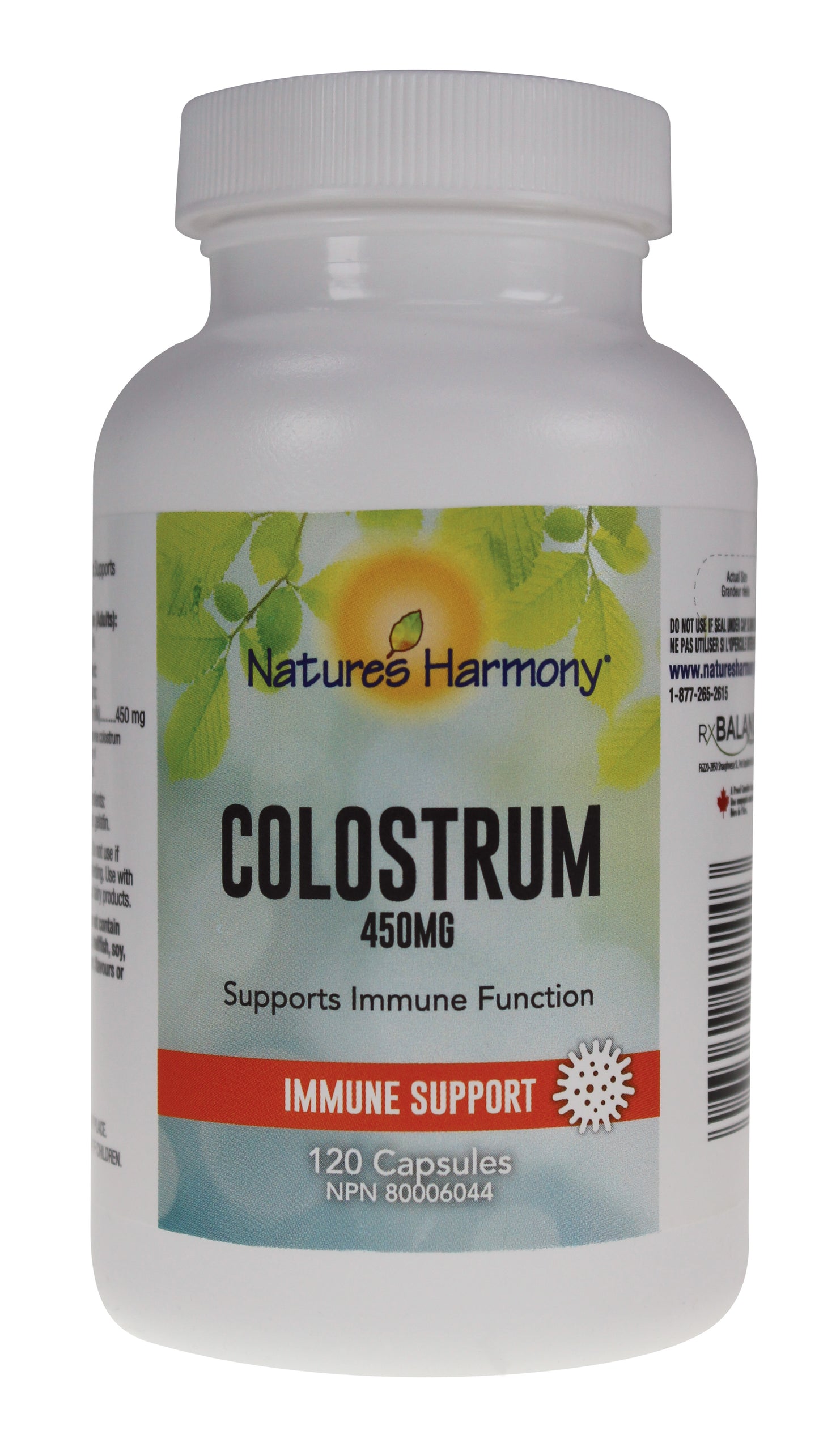 120 Capsules | Nature's Harmony Colostrum 120 Capsules