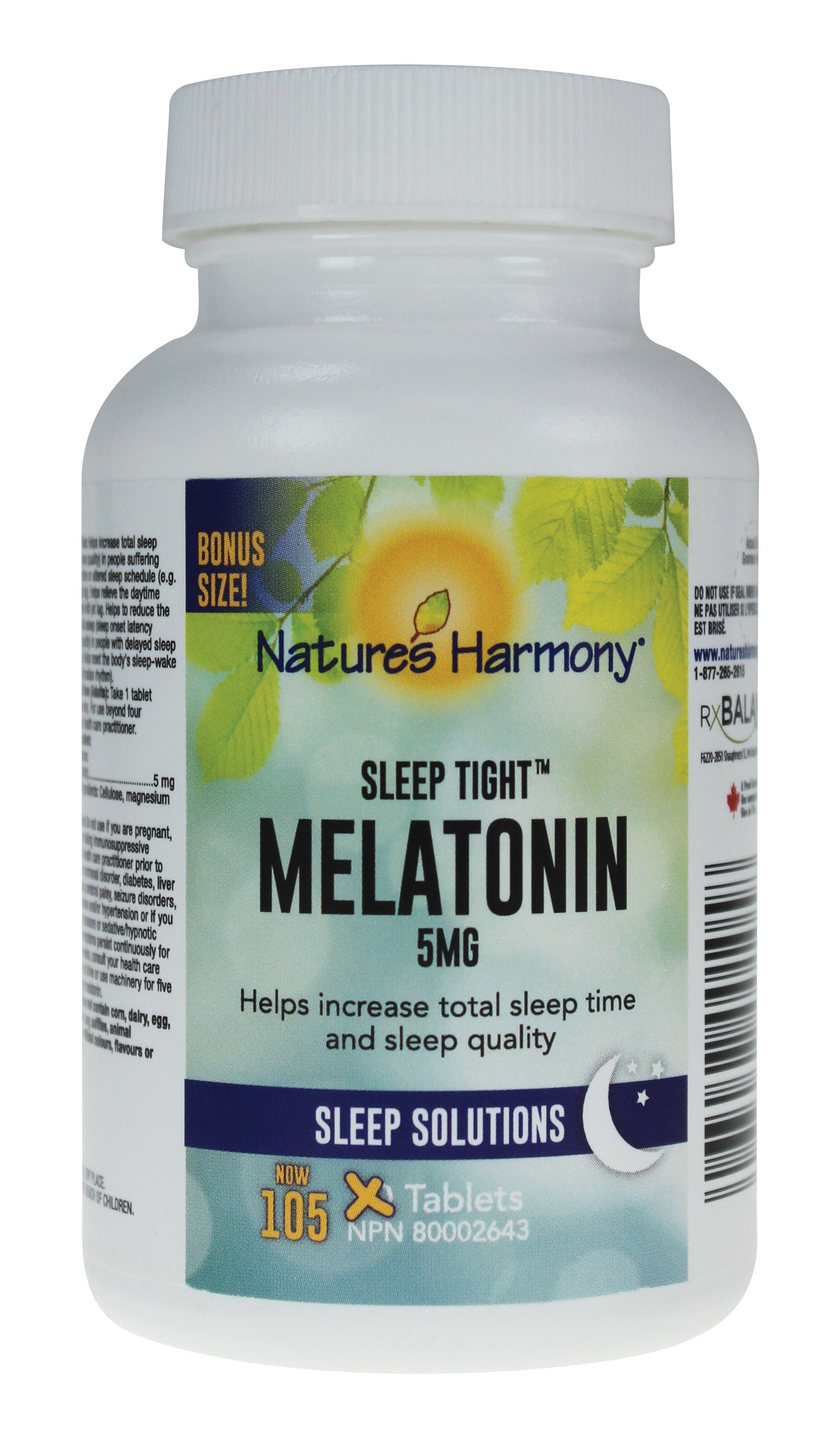 105 Tablets | Nature's Harmony Sleep Tight Extra Strength 105 Tablets
