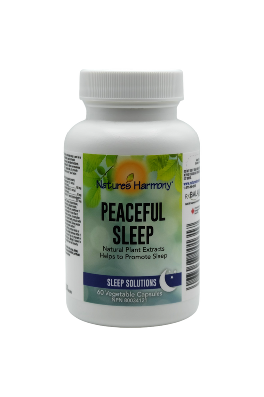 60 Vegetable Capsules | Nature's Harmony Peaceful Sleep 60 Vegetable Capsules