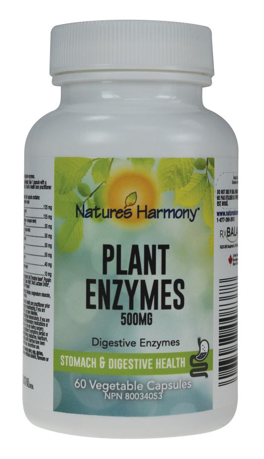 60 Capsules | Nature's Harmony Plant Enzymes 60 Capsules