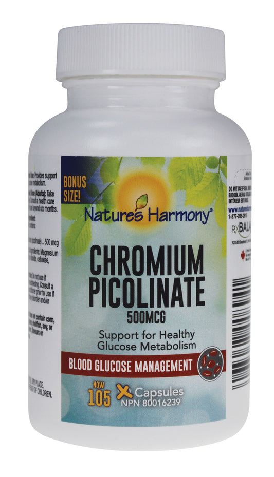 105 Capsules | Nature's Harmony Chromium Picolinate 105 Capsules